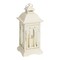 Melrose Lantern With 3" X 3" Led Candle (Set Of 2) 12.25"H Iron, Glass, Plastic - 2 Aa Batteries Not Incld.